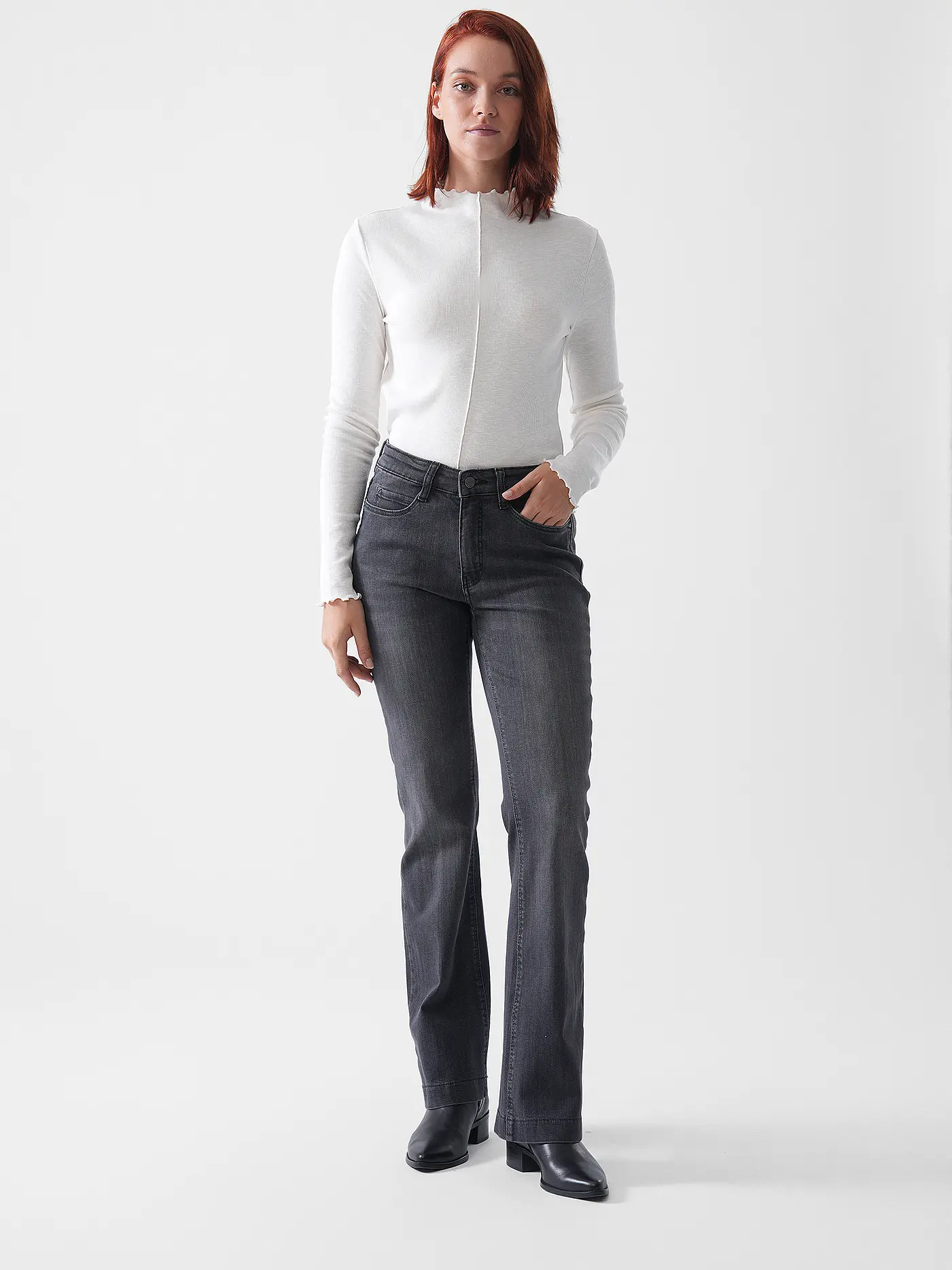 MARC O'POLO DENIM | Langarmshirt | weiss